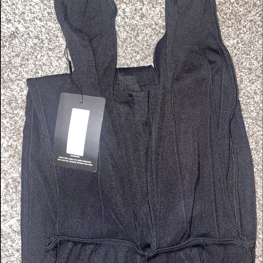 NWT PRETTY LITTLE THING BLACK JUMPSUIT - Picture 3 of 5